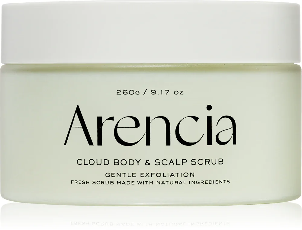 Скраб для тела Arencia Fresh Cloud Geranium и Primrose отшелушивающий, очищающий, 260 г