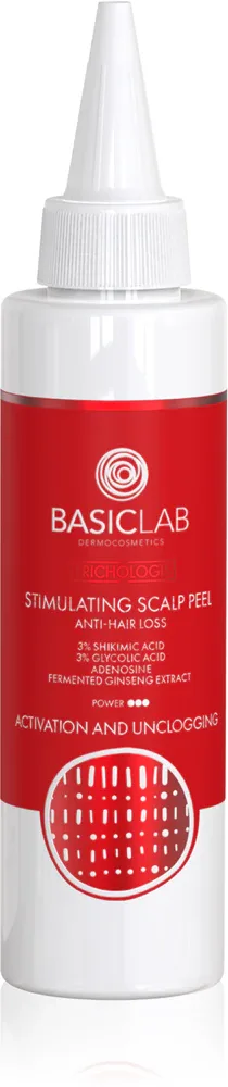 Пилинг для кожи головы BasicLab Dermocosmetics Trichologis с гликолевой кислотой, отшелушивающий, 150 мл