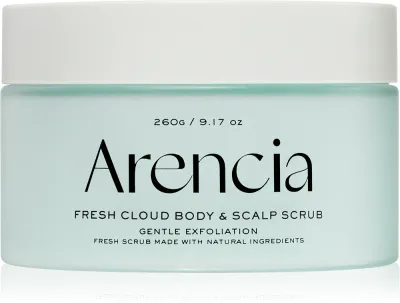 Скраб для тела Arencia Fresh Cloud French Mint и Lily отшелушивающий, увлажняющий, 260 г