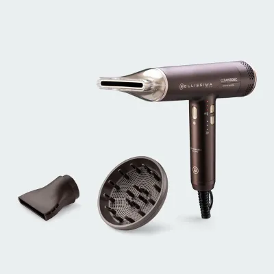 Фен для волос Bellissima Ceramisonic Ion 21013 с ионизацией, с диффузором и концентратором, 1 шт