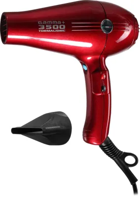 GAMMA PIÙ Rosso Ciliegia - Фен для волос Gamma Piu Rosso Ciliegia, с регулировкой температуры и скорости, лёгкий, 1 шт, 1 шт
