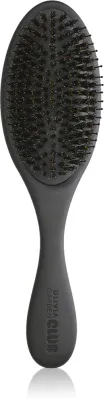Расчёска для волос Olivia Garden Club The Reset Detangling Shine Hairbrush с щетиной кабана и нейлона, 1 шт Black