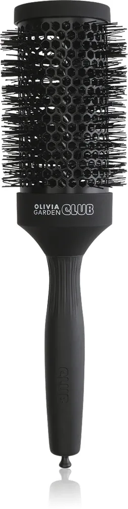 Брашинг для волос Olivia Garden Club The Glow Blowout Ceramic Round Brush Black керамический, чёрный, 1 шт