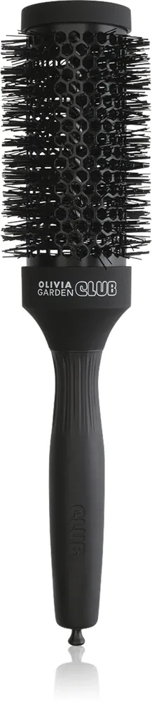 Брашинг для волос Olivia Garden Club The Glow Blowout Ceramic Round Brush Black керамический, чёрный, 1 шт M