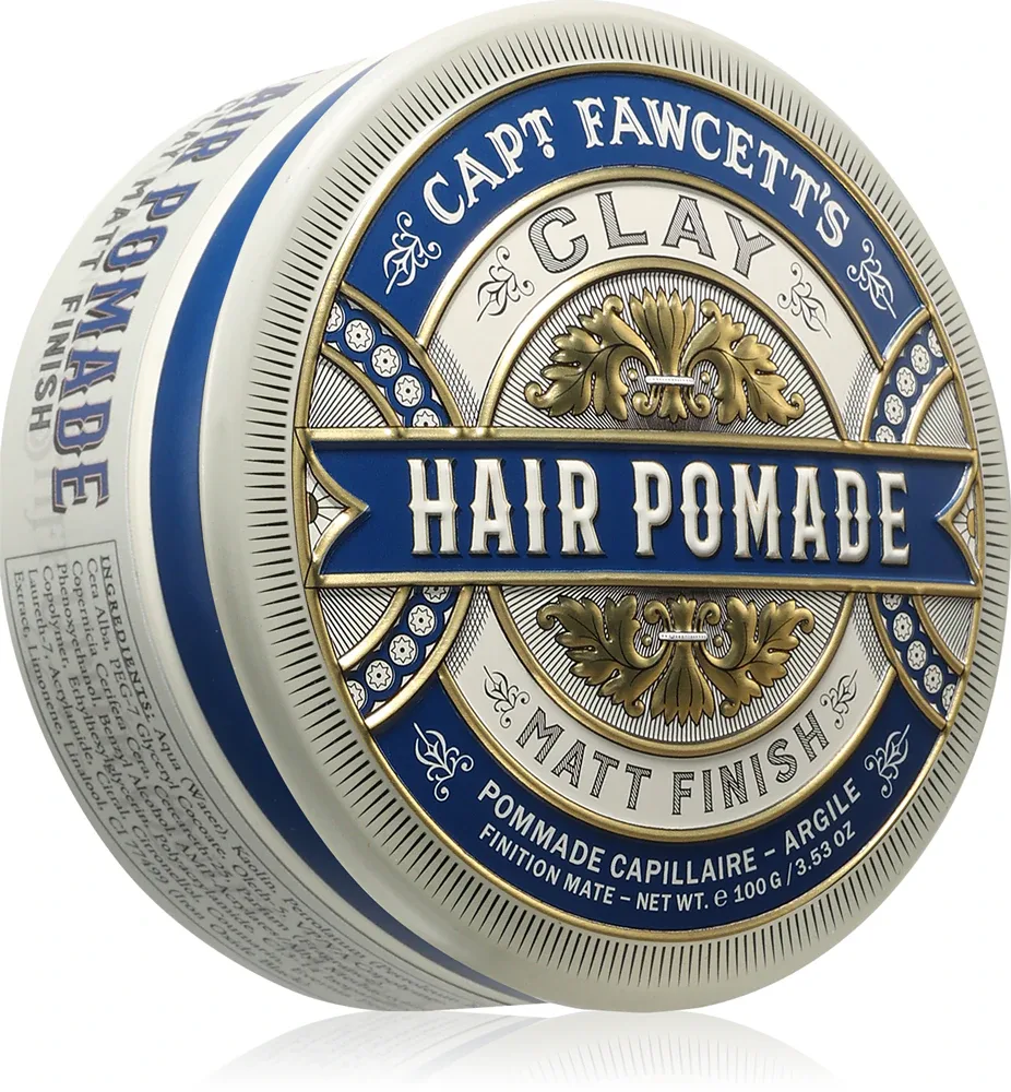 Помада для волос Captain Fawcett Clay Hair Pomade матирующая, с каолином, сильной фиксации, 100 г