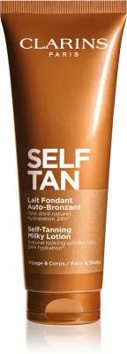 Автозагар для тела и лица Clarins Self Tan Self-Tanning Milky Lotion молочко, увлажняющий, 125 мл