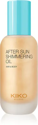 Масло для тела после загара KIKO Milano After Sun Shimmering с мерцающим эффектом, 100 мл