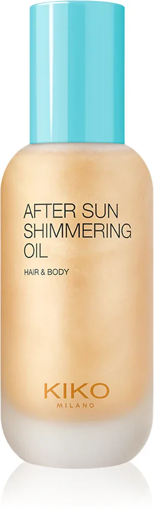 Масло для тела после загара KIKO Milano After Sun Shimmering с мерцающим эффектом, 100 мл