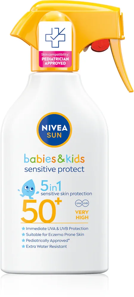 Спрей NIVEA SUN Babies Kids солнцезащитный, SPF 50, для детей от 6 месяцев, 250 мл SPF 50+