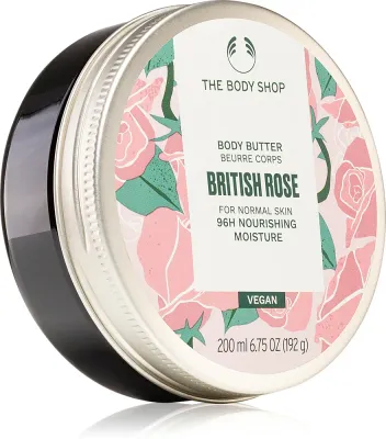 Масло для тела The Body Shop British Rose Body Butter питательное, с экстрактом розы, 200 мл