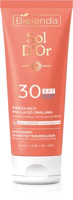 Средство солнцезащитное для тела Bielenda Sol D’or эмульсия, водостойкое, 200 мл