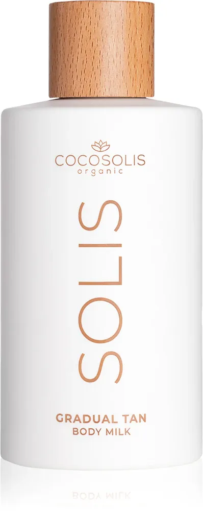 Молочко-автозагар для тела COCOSOLIS SOLIS Gradual Tan Body Milk постепенного действия, увлажняющее, 200 мл z zapachem Caramel Latte