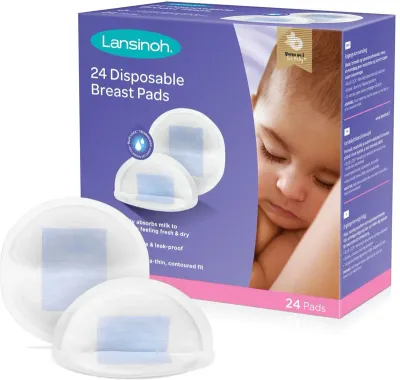 Одноразовые прокладки для груди Lansinoh Breastfeeding Disposable Breast Pads ультратонкие, 24 шт