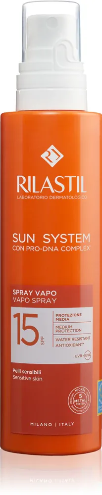 Солнцезащитная эмульсия для тела Rilastil Sun System, средняя защита от солнца, 200 мл SPF 15