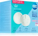 Вкладыши лактационные Canpol babies Breast Pads Standard 50+10 Ks одноразовые, трёхслойные, с клейкой полоской, 60 шт — фото 1