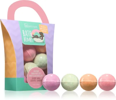 Бомбочки для ванны IDC Institute Bath Bombs шипучие, для всех типов кожи, 8 шт. по 15 г