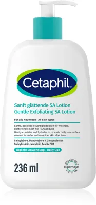Молочко для тела Cetaphil Gentle Exfoliating SA Lotion отшелушивающее, с кислотами AHA, BHA и PHA, 236 мл