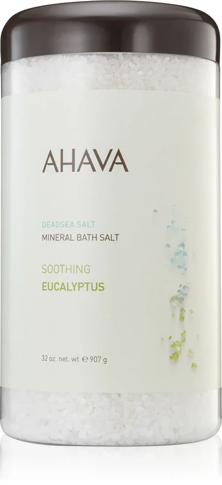 Соль для ванны AHAVA Dead Sea Salt Soothing Eucalyptus успокаивающая, с минералами Мёртвого моря, 907 г