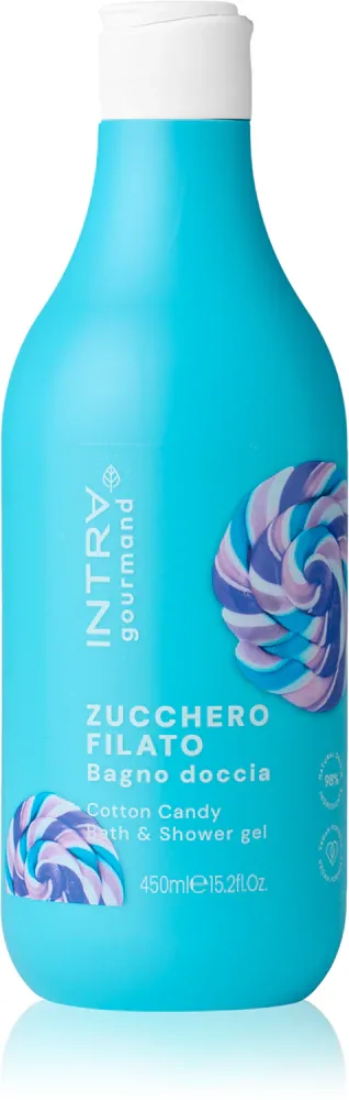 Гель для душа Phytorelax Laboratories Intra Gourmand Cotton Candy увлажняющий, с приятным ароматом, 450 мл
