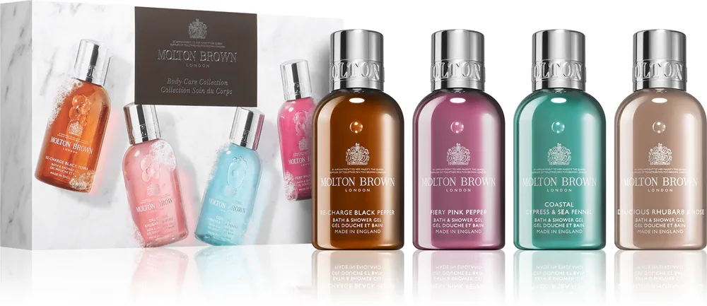 Набор косметики для тела Molton Brown Floral Woody Body Care Collection, гели для душа по 100 мл
