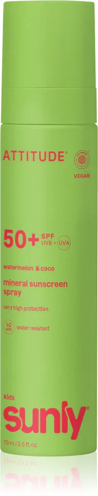 Крем солнцезащитный детский Attitude Sunly Kids Watermelon Coco для лица и тела, 75 мл dla dzieci