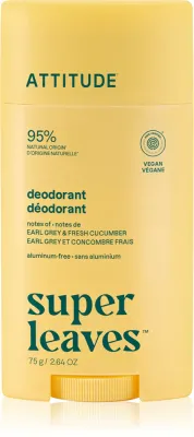 Дезодорант Attitude Super Leaves Natural Deodorant твёрдый, для любого типа кожи, 75 г