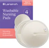 Многоразовые прокладки для груди Lansinoh Breastfeeding Washable Nursing Pads текстильные, 4 шт — фото 1
