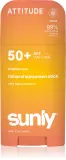 Стик солнцезащитный Attitude Sunly Tropical Coco для лица и тела, 60 г SPF 50+ — фото 1