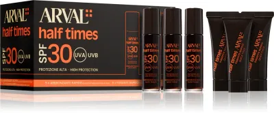 Набор средств для загара Arval Half Times Fast Tanning Bottle + Tube Set для тела, для всех типов кожи