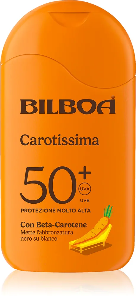 Крем солнцезащитный для тела Bilboa Carotissima Crema водостойкий, с бета-каротином, 200 мл SPF 50+