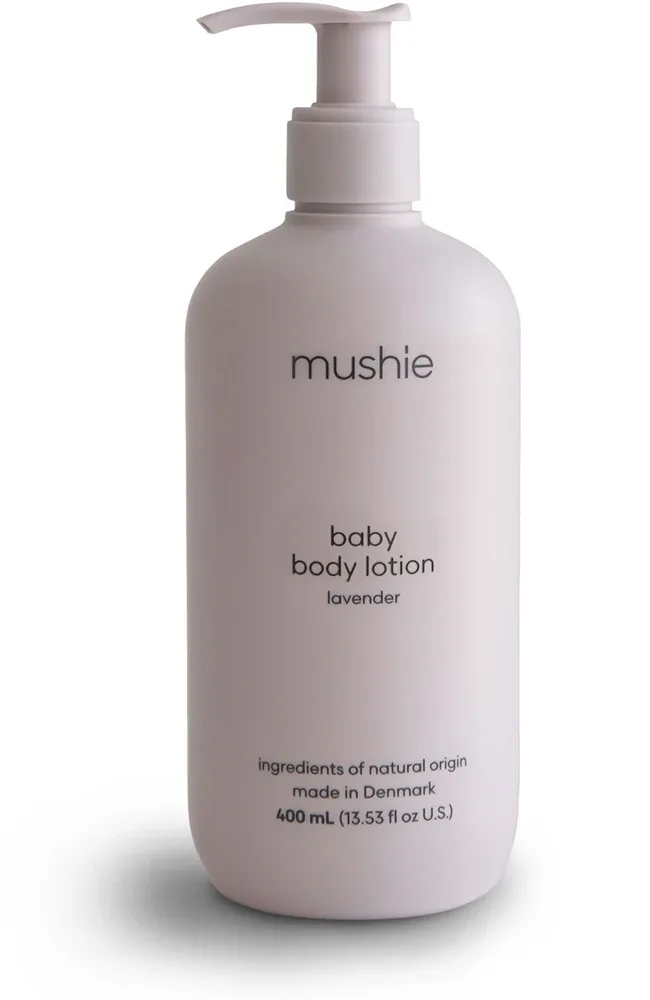 Молочко для тела детское Mushie Organic Baby увлажняющее, для чувствительной кожи, 400 мл Lavender