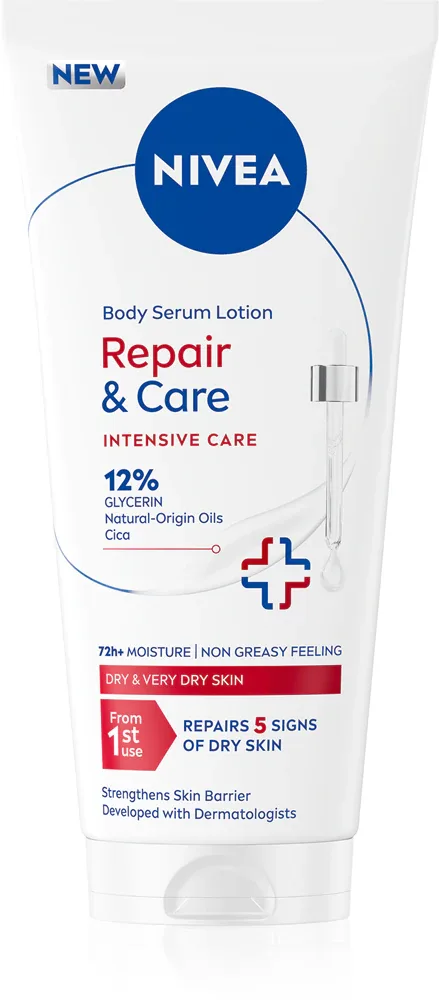 Молочко для тела NIVEA Repair Care для сухой кожи, восстанавливающее, 200 мл