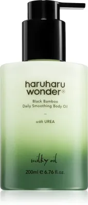Масло для тела Haruharu Wonder Black Bamboo Daily Smoothing Body Oil разглаживающее, с аргановым и миндальным маслом, 200 мл