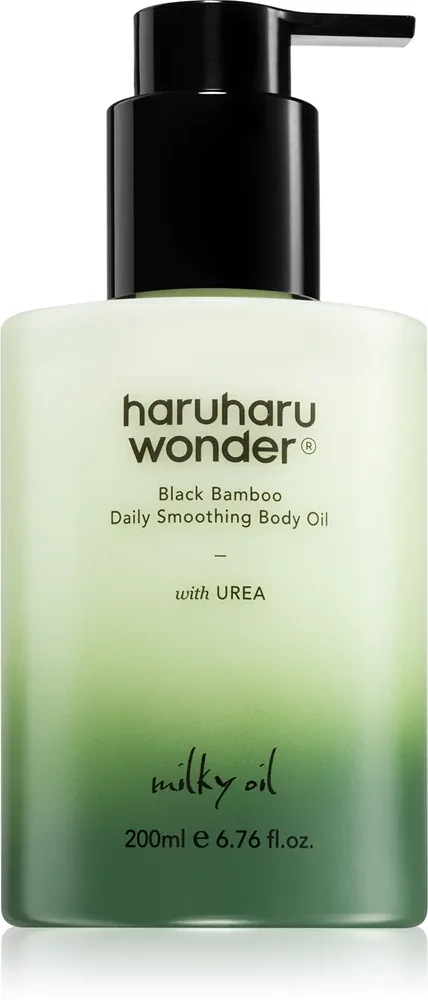 Масло для тела Haruharu Wonder Black Bamboo Daily Smoothing Body Oil разглаживающее, с аргановым и миндальным маслом, 200 мл
