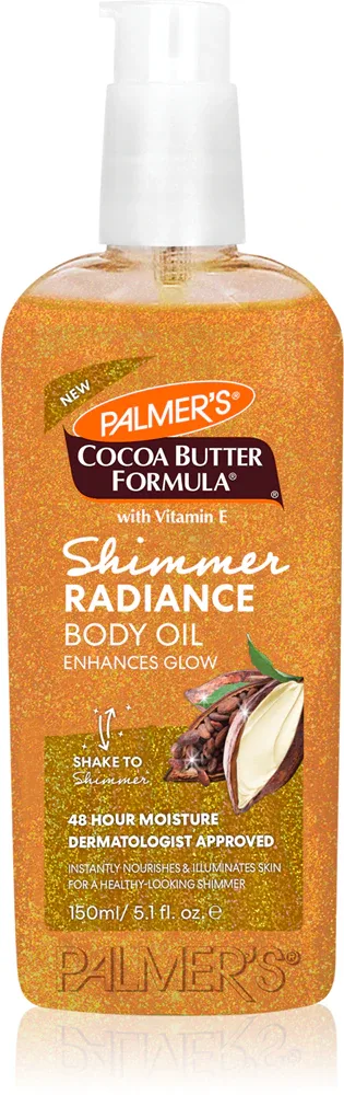 Масло для тела Palmer’s Cocoa Butter Formula Shimmer с шиммером и какао-маслом, 150 мл