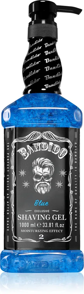 Гель для бритья BANDIDO Shaving Gel смягчающий, для всех типов кожи, 1000 мл, оттенок Blue