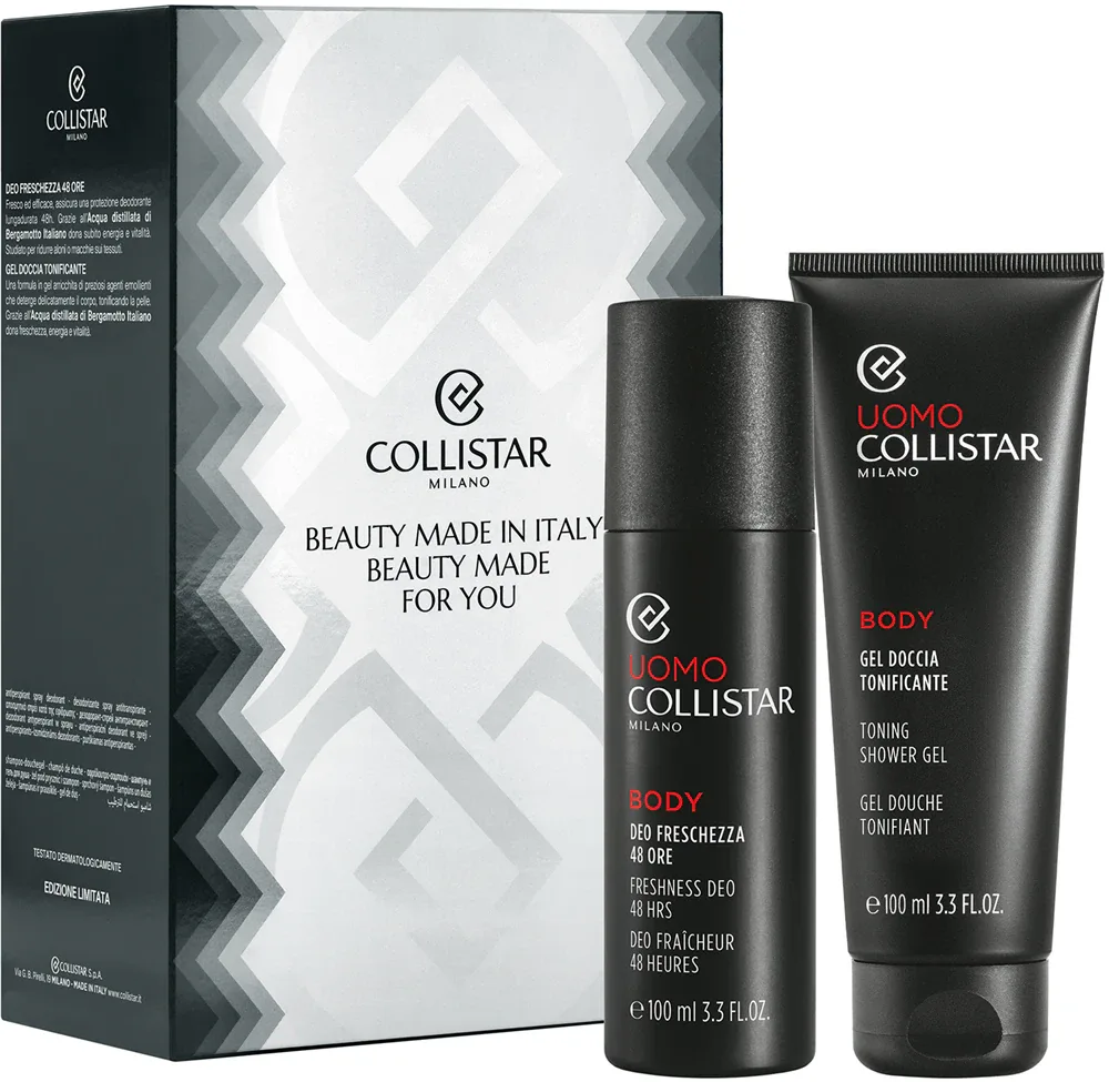 Набор мужской Collistar Freshness Set дезодорант-спрей и гель для душа, 1 шт