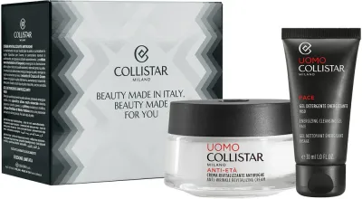 Набор для ухода за лицом Collistar Energizing Set мужской, гель для умывания и крем, 1 шт
