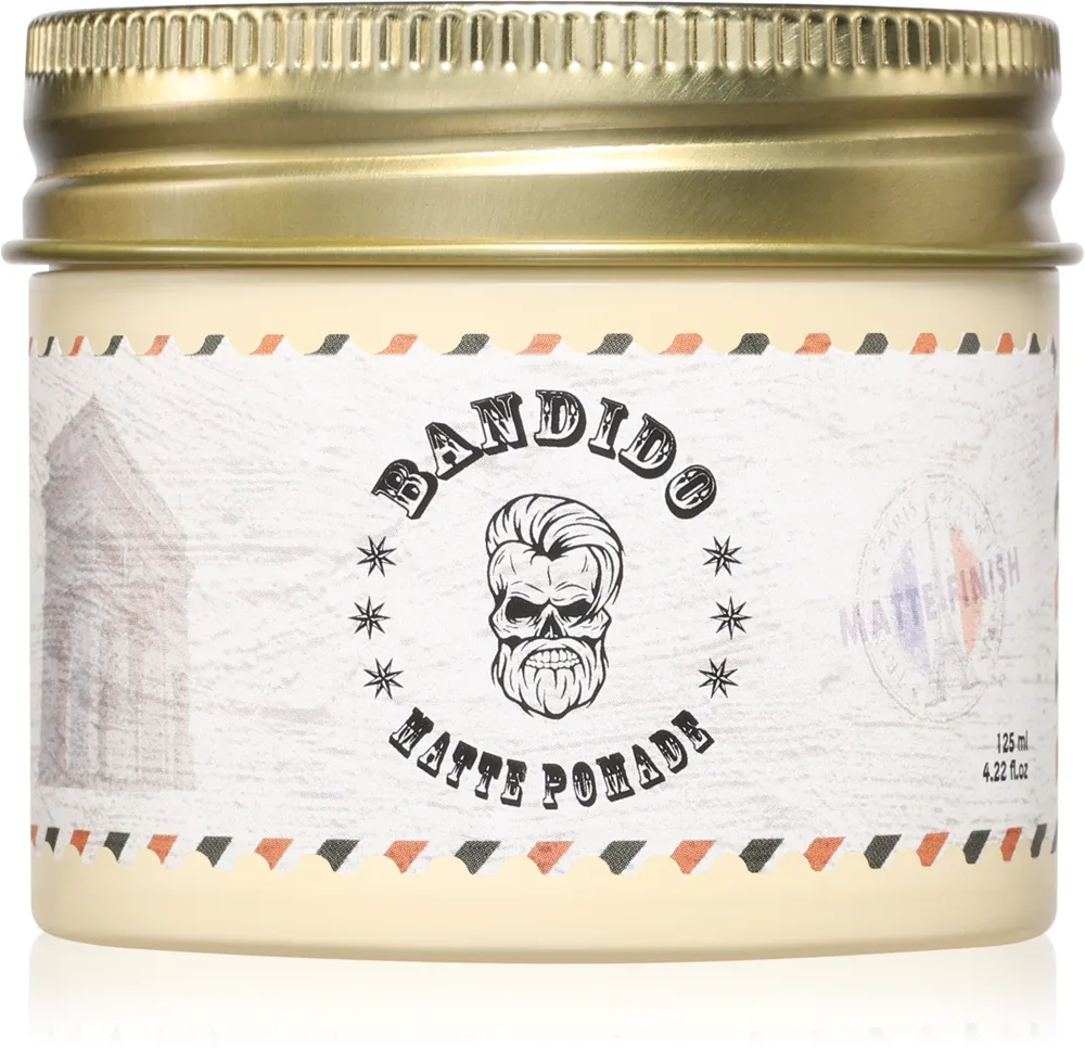 Помада для укладки волос BANDIDO Matte Pomade средней фиксации, с длительным эффектом, 125 мл