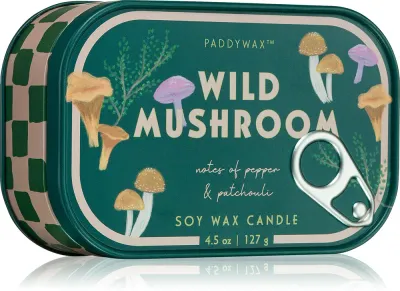 Свеча ароматическая Paddywax Bistro Wild Mushroom зелёно-пряная, изготовлена вручную, 127 г