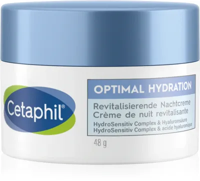 Крем для лица Cetaphil Optimal Hydration Replenishing Night Cream ночной, для чувствительной кожи, 48 г