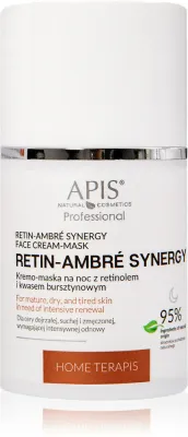 Маска для лица Apis Natural Cosmetics Home TerApis кремовая, ночная, с ретинолом и маслом ши, 50 мл