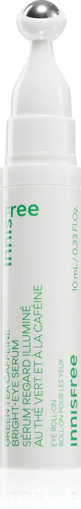 Сыворотка для кожи вокруг глаз innisfree Green Tea Caffeine Bright-Eye Serum с кофеином, против теней, 10 мл