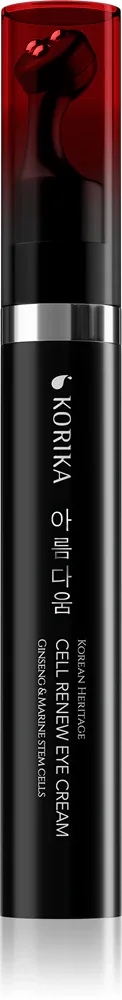 Крем для кожи вокруг глаз KORIKA Korean Heritage Ginseng Marine Stem Cells Cell Renew Eye Cream с женьшенем, с массажной насадкой, 15 мл