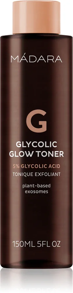 MÁDARA Glycolic Glow Toner - Тоник для лица MADARA Glycolic Glow Toner с гликолевой кислотой, отшелушивающий, 150 мл, 150 мл