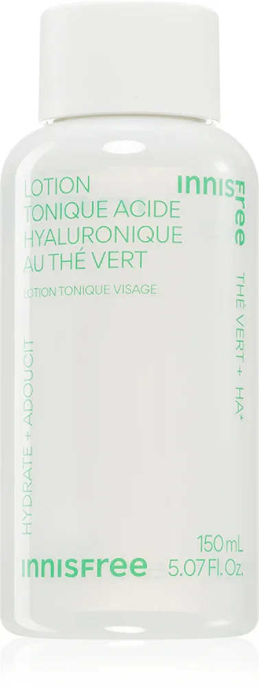 Тоник для лица innisfree Green Tea Hyaluronic Toner увлажняющий, с гиалуроновой кислотой, 150 мл