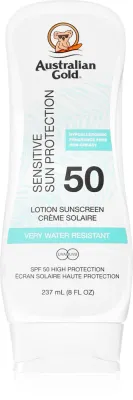 Молочко солнцезащитное Australian Gold Sensitive для лица, для чувствительной кожи, 237 мл SPF 50
