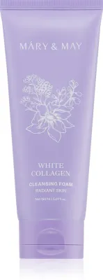 Mary&May White Collagen Cleansing Foam - Пенка для умывания Mary May White Collagen Cleansing Foam с коллагеном и ниацинамидом, 150 мл, 150 мл