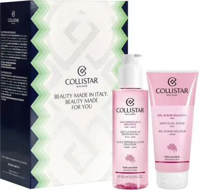 Набор для очищения кожи лица Collistar Gentle Set масло для демакияжа и пилинг, 1 шт