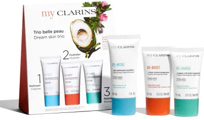 Набор косметики для лица My Clarins Dream Skin Trio подарочный, для всех типов кожи